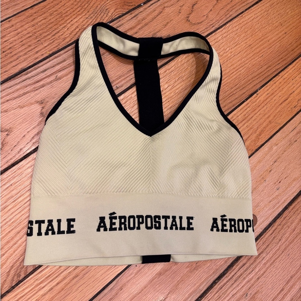 Aeropostale Women's Yellow Sports Bra large